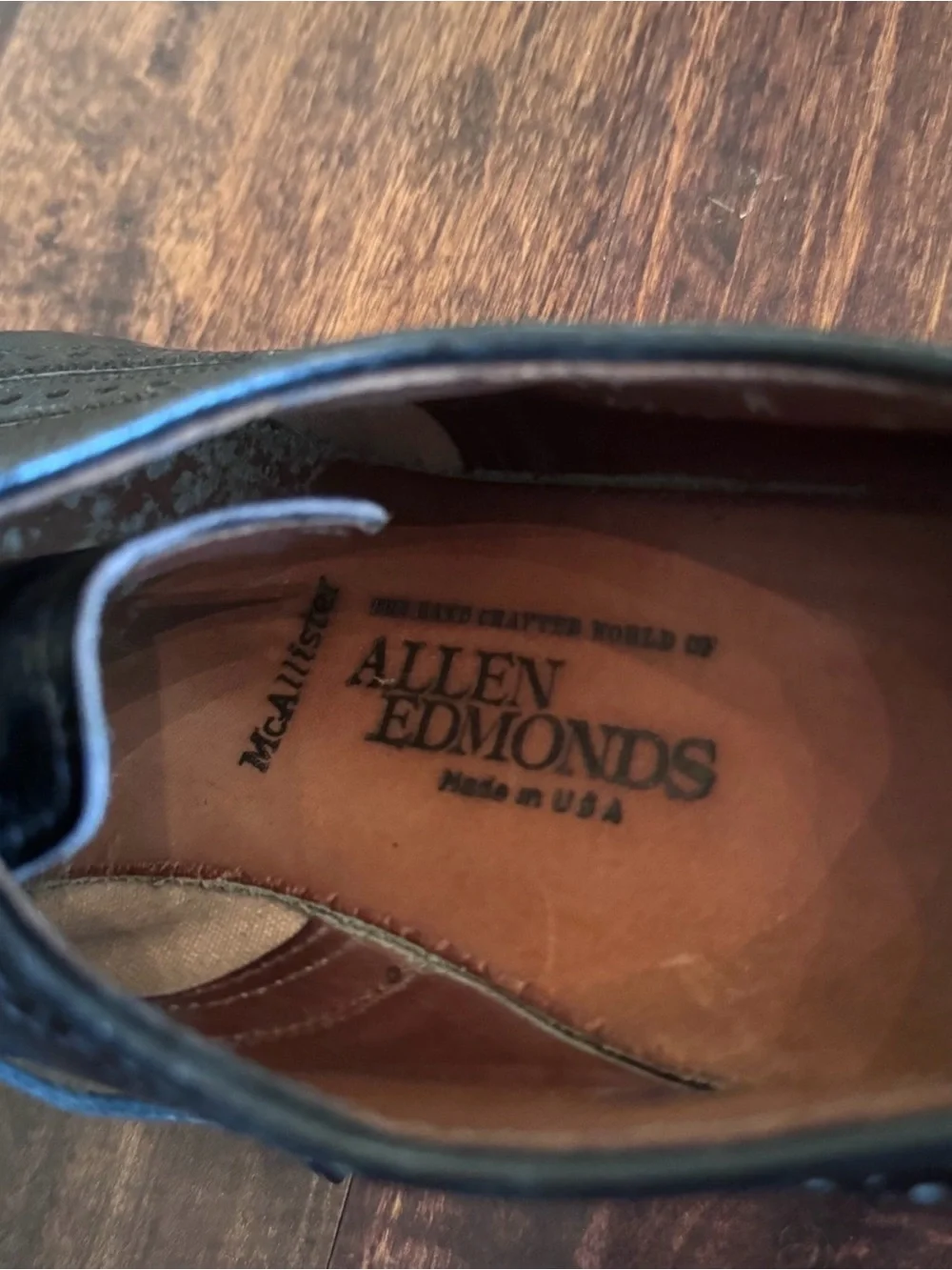 ALLEN EDMONDS McAllister Wingtip Oxford Dress Shoe Sz 11A